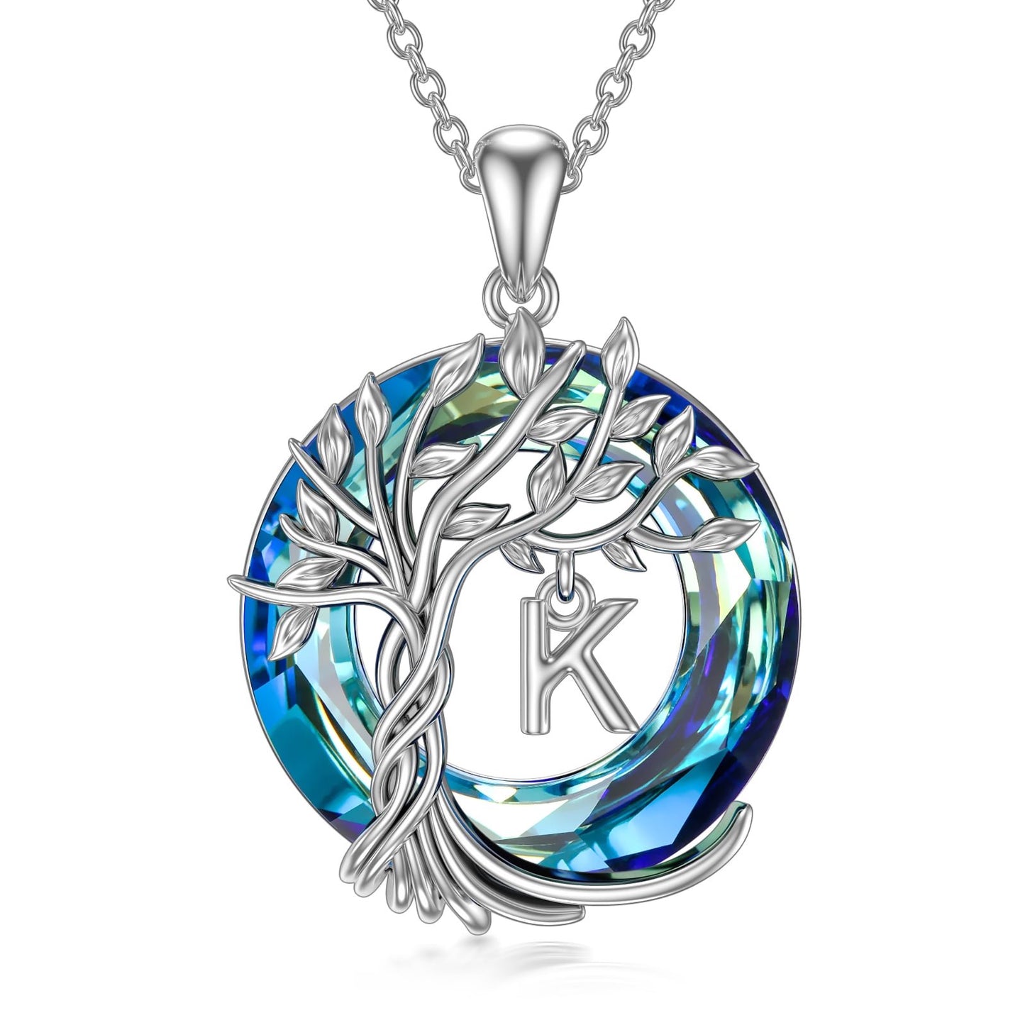 Gift for Women Tree of Life Necklace for Women with Initial Letter Jewelry Anniversary 26 English alphabet necklace Jewelry gifts