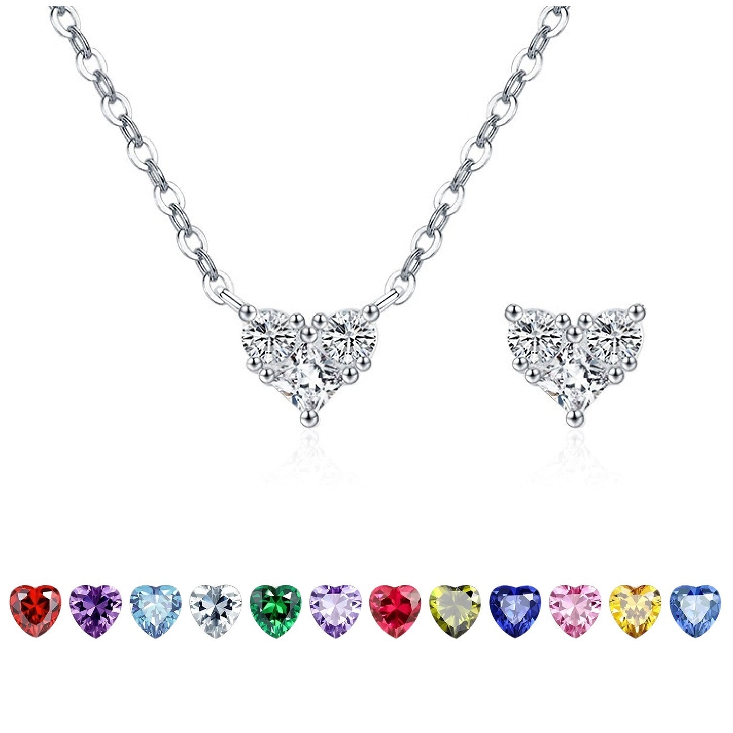 HESHPAWS 925 Sterling Silver Heart Necklace,Owl patterned love necklace,Anniversary Birthday Christmas Gifts for Women with Gift Box