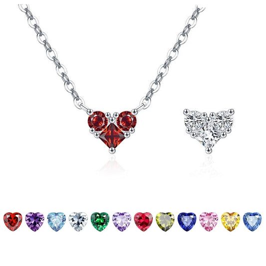 HESHPAWS 925 Sterling Silver Heart Necklace,Owl patterned love necklace，Anniversary Birthday Christmas Gifts for Women with Gift Box