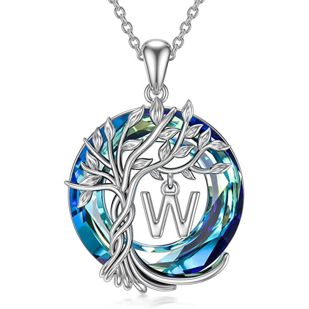 Gift for Women Tree of Life Necklace for Women with Initial Letter Jewelry Anniversary 26 English alphabet necklace Jewelry gifts