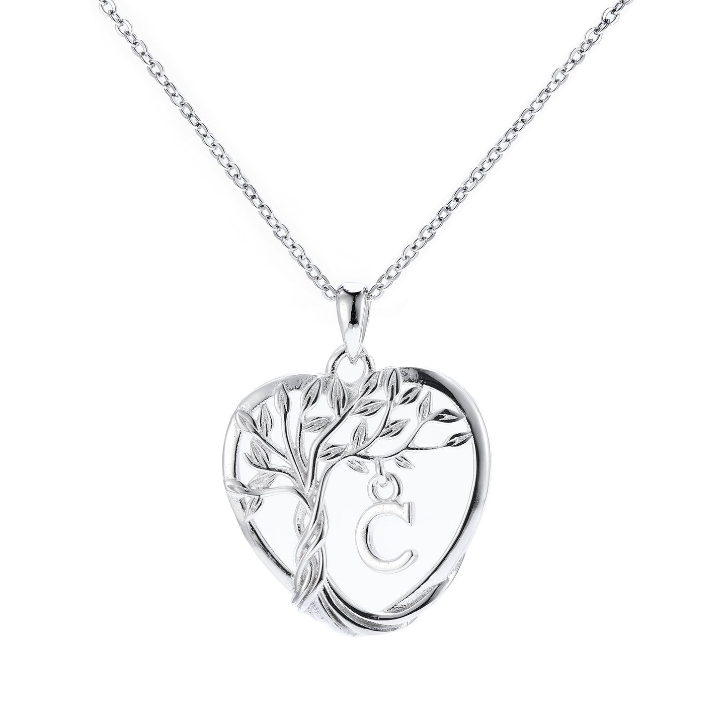 HESHPAWS S925 Silver Eternal Heart Birthday Stone Necklace ， Gifts for Mom,Wife,Sister,Girlfriend,Best Friend on Chrismas,Birthday,Valentines,Mothers Day