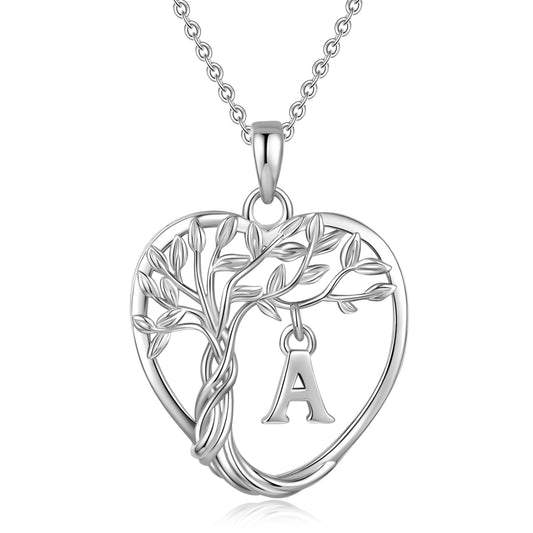 HESHPAWS S925 Silver Eternal Heart Birthday Stone Necklace ， Gifts for Mom,Wife,Sister,Girlfriend,Best Friend on Chrismas,Birthday,Valentines,Mothers Day
