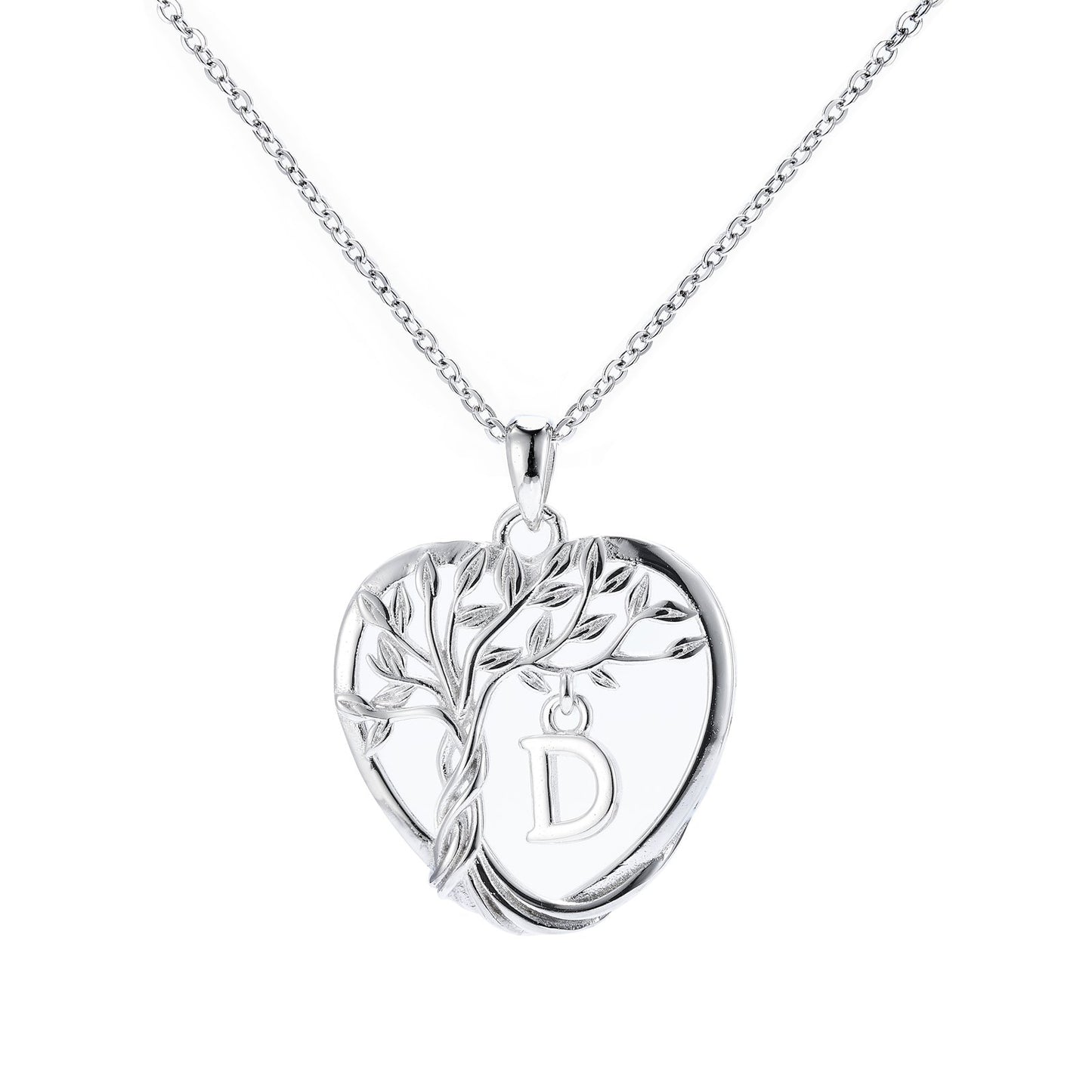 HESHPAWS S925 Silver Eternal Heart Birthday Stone Necklace ， Gifts for Mom,Wife,Sister,Girlfriend,Best Friend on Chrismas,Birthday,Valentines,Mothers Day