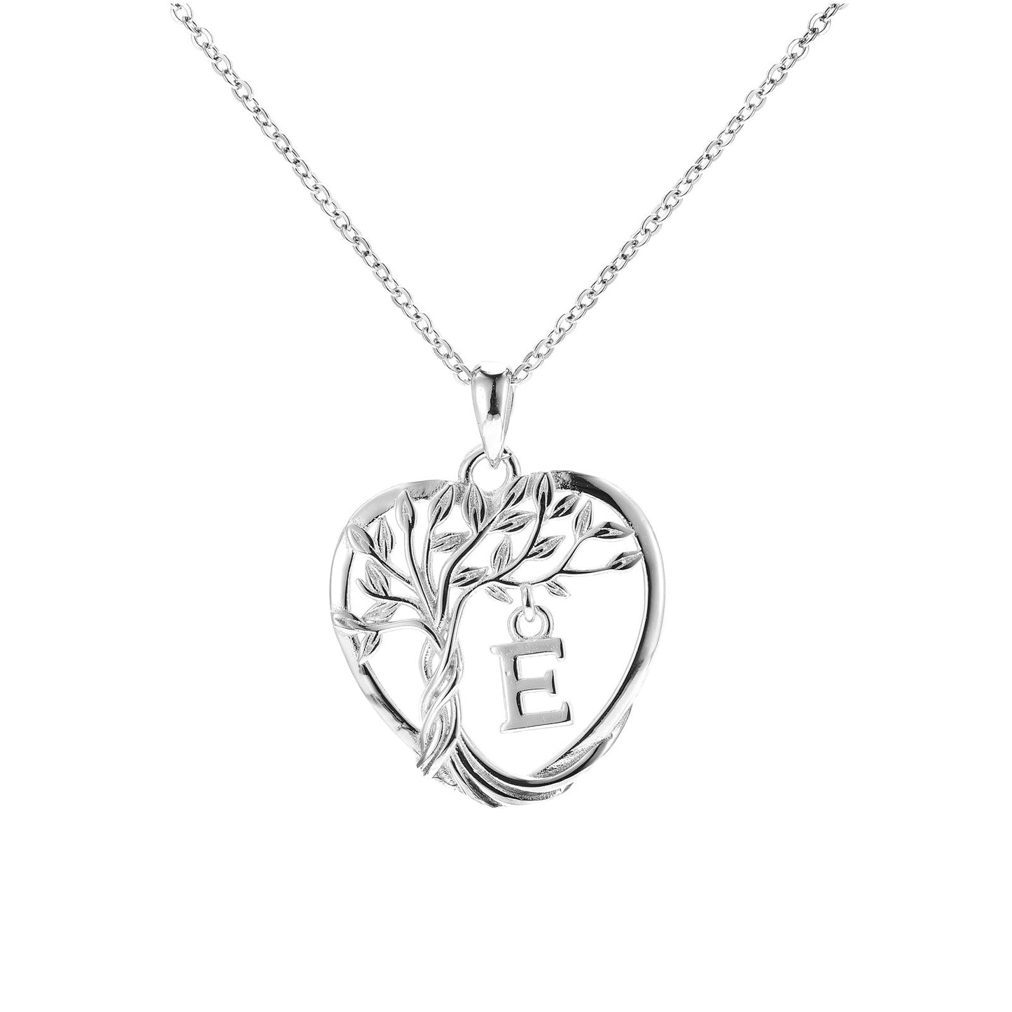 HESHPAWS S925 Silver Eternal Heart Birthday Stone Necklace ， Gifts for Mom,Wife,Sister,Girlfriend,Best Friend on Chrismas,Birthday,Valentines,Mothers Day