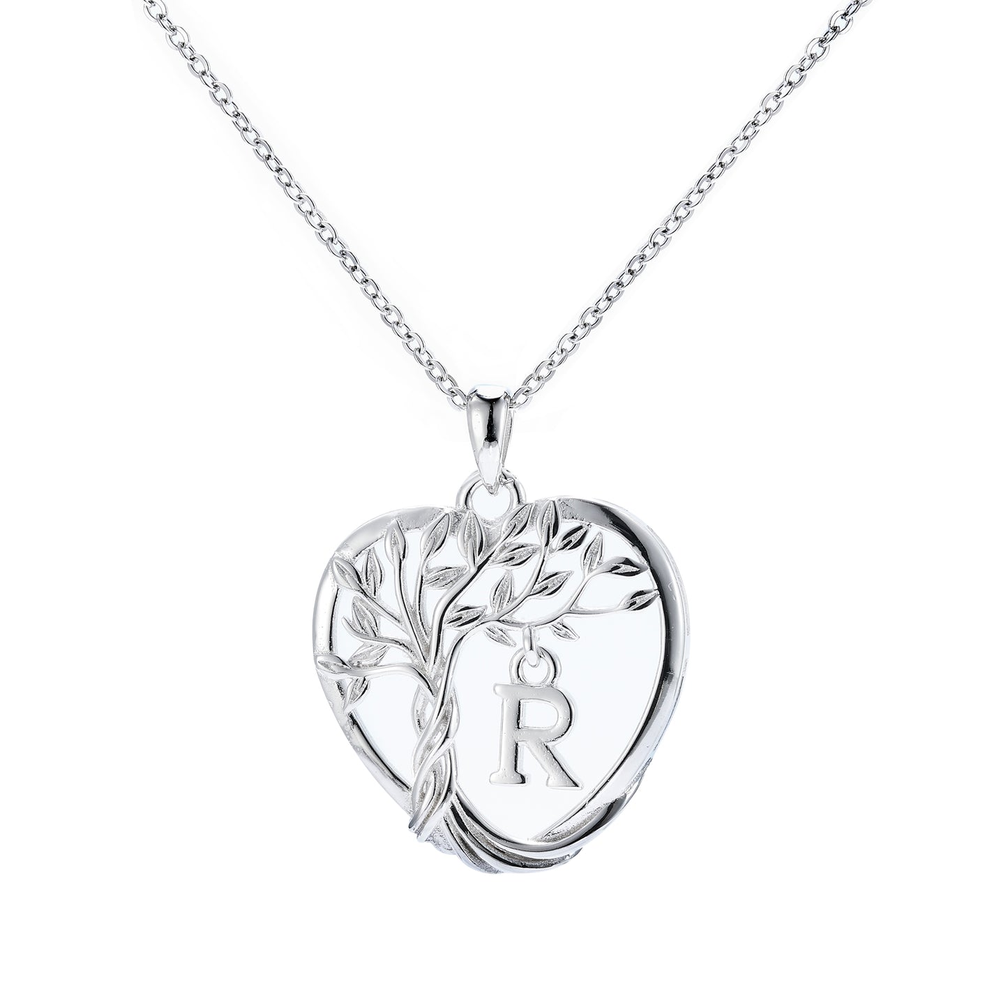 HESHPAWS S925 Silver Eternal Heart Birthday Stone Necklace ， Gifts for Mom,Wife,Sister,Girlfriend,Best Friend on Chrismas,Birthday,Valentines,Mothers Day