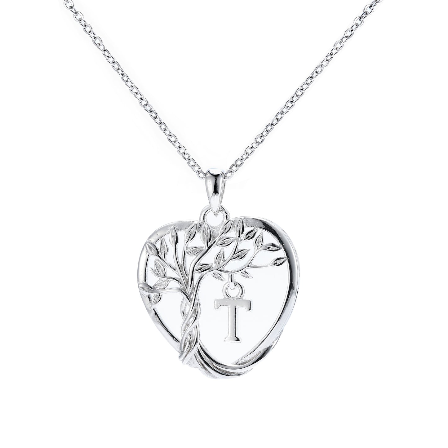 HESHPAWS S925 Silver Eternal Heart Birthday Stone Necklace ， Gifts for Mom,Wife,Sister,Girlfriend,Best Friend on Chrismas,Birthday,Valentines,Mothers Day