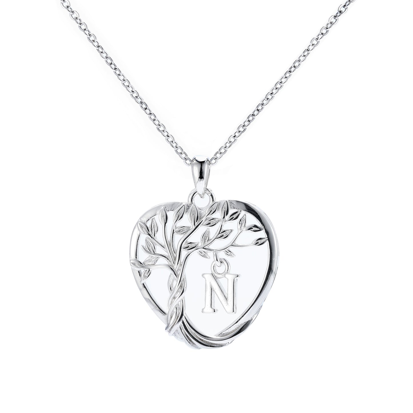 HESHPAWS S925 Silver Eternal Heart Birthday Stone Necklace ， Gifts for Mom,Wife,Sister,Girlfriend,Best Friend on Chrismas,Birthday,Valentines,Mothers Day