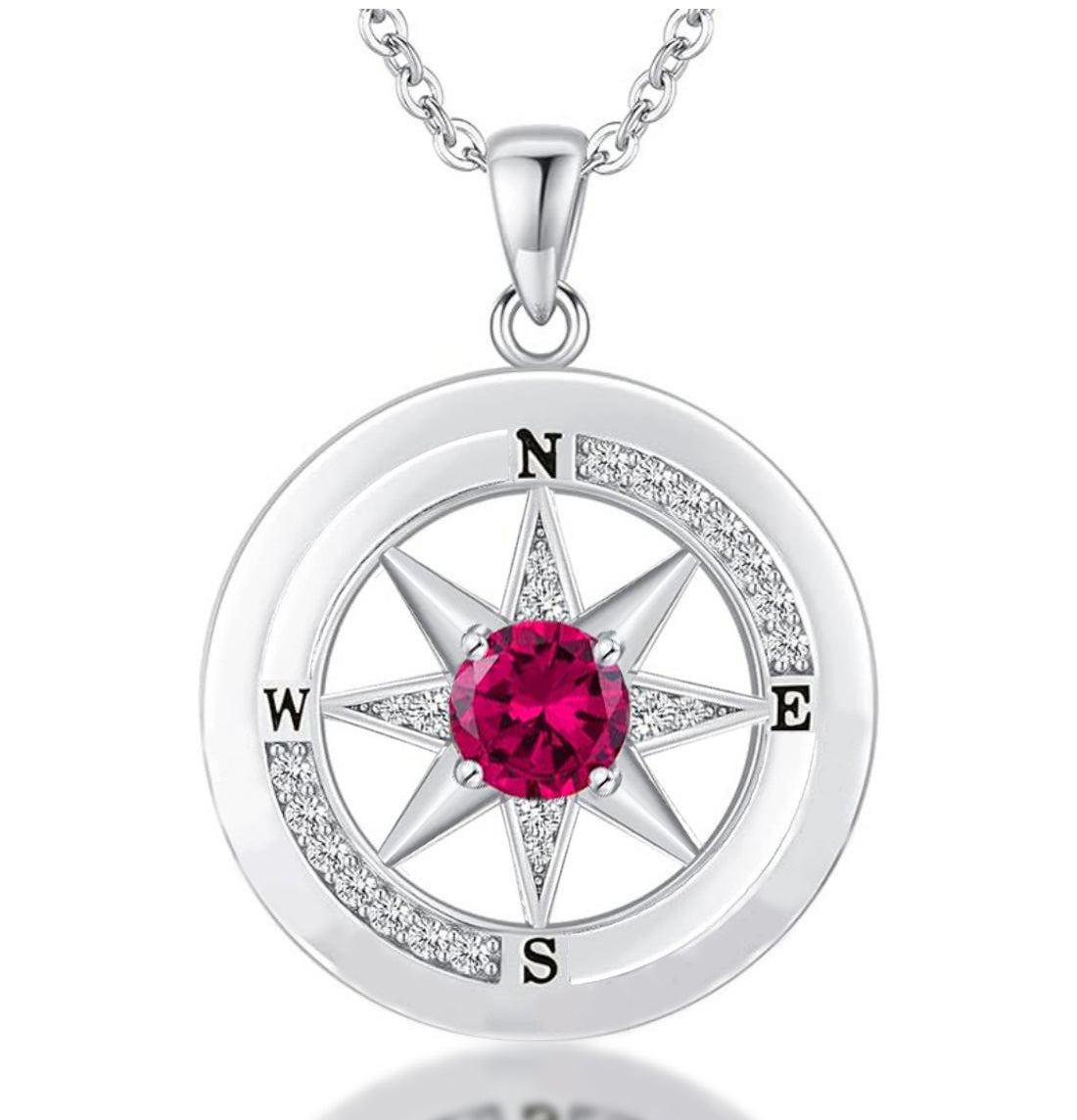 Compass Necklace, Compass Jewelry Women Wedding Anniversary, Girlfriend Birthday Gifts for Her, I'd be Lost without You Necklace