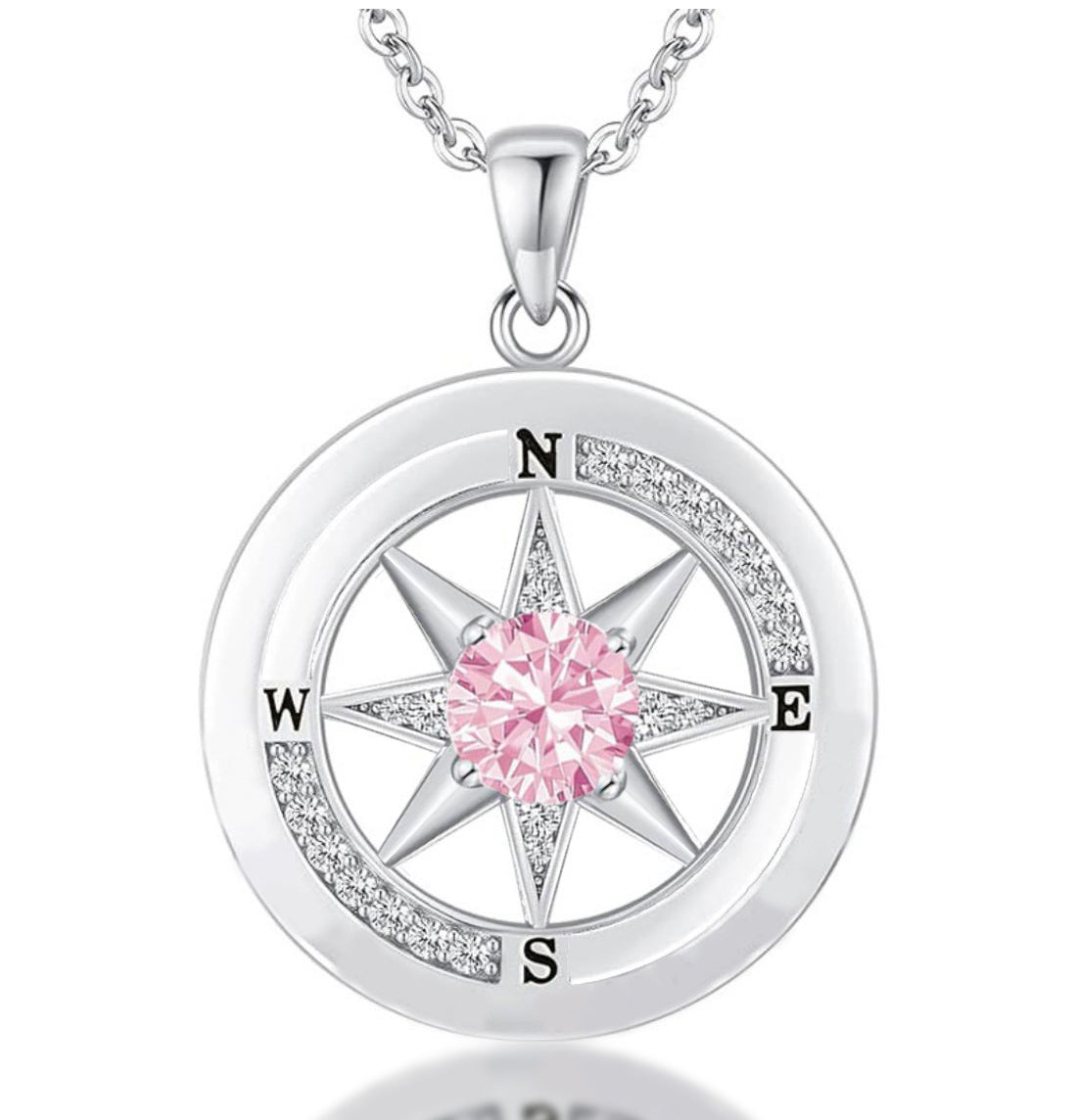 Compass Necklace, Compass Jewelry Women Wedding Anniversary, Girlfriend Birthday Gifts for Her, I'd be Lost without You Necklace