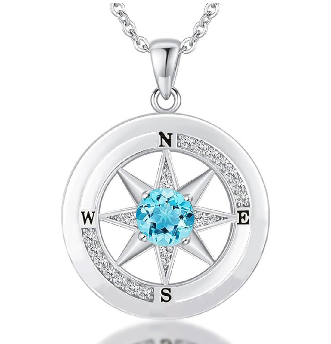 Compass Necklace, Compass Jewelry Women Wedding Anniversary, Girlfriend Birthday Gifts for Her, I'd be Lost without You Necklace