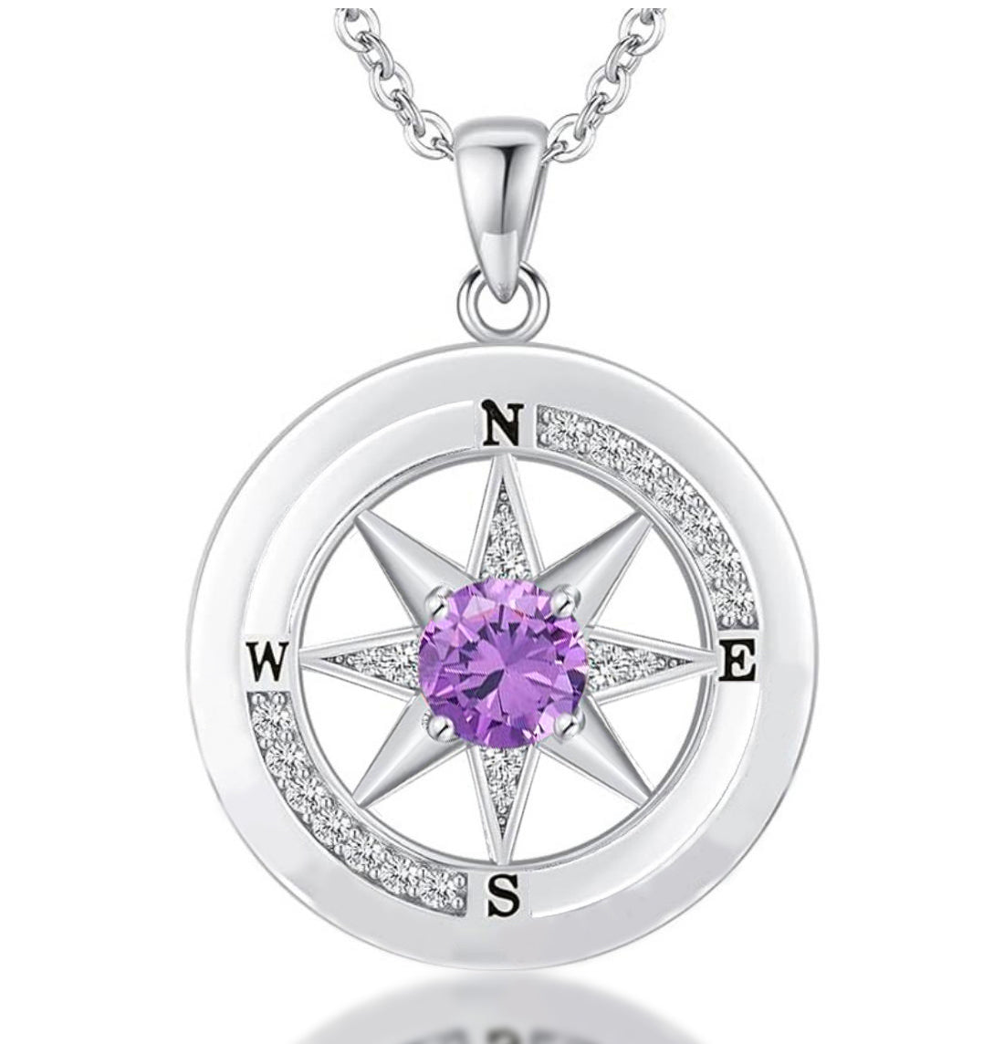 Compass Necklace, Compass Jewelry Women Wedding Anniversary, Girlfriend Birthday Gifts for Her, I'd be Lost without You Necklace
